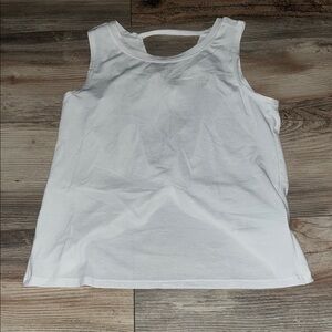 NWOT Athleta girls White Sleeveless Top suze 8/10